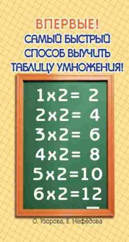 Книга Узорова О.В.,Нефедова Е.А. Самый быстрый способ выучить таблицу умножения, б-4015, Баград.рф